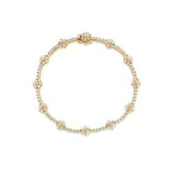 The Last Line Flower Tennis Bracelet