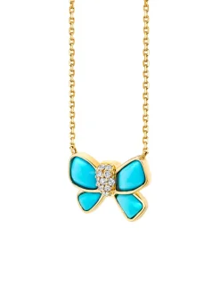 The Last Line Hand Carved Bow Necklace