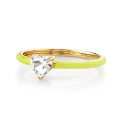 The Last Line Heart Enamel Ring