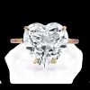 The Last Line Heart Solitaire Ring