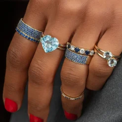 The Last Line Heart Solitaire Ring