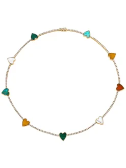 The Last Line Heart Tennis Necklace