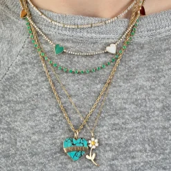 The Last Line Heart Tennis Necklace