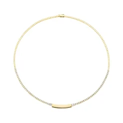 The Last Line ID Tennis Necklace