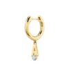 The Last Line Initial Slim Hoop Earring