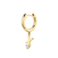 The Last Line Initial Slim Hoop Earring