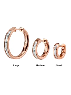 The Last Line Medium Baguette Hoop