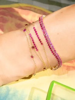 The Last Line Mini Personalized Tennis Bracelet