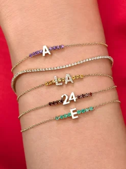 The Last Line Mini Personalized Tennis Bracelet