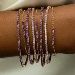 The Last Line Mini Personalized Tennis Bracelet