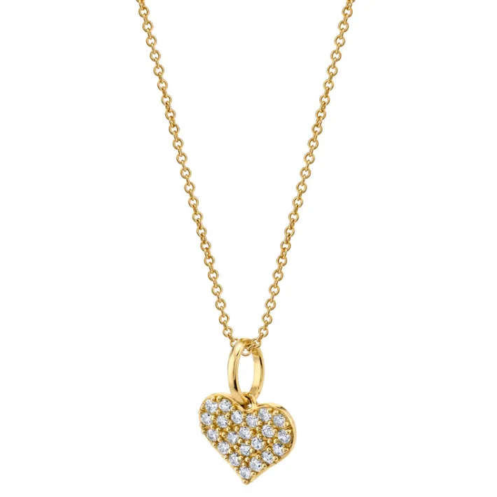The Last Line Pavé Heart Pendant