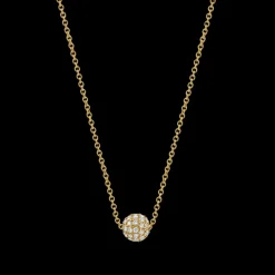 The Last Line Pavé Sphere Necklace