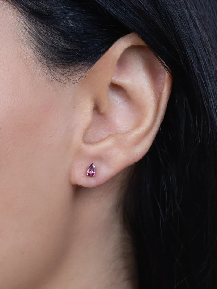 The Last Line Pear Stud Earring