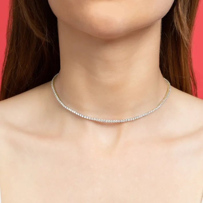 The Last Line Perfect Personalized Collar Tennis Necklace