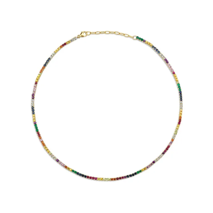 The Last Line Perfect Personalized Collar Tennis Necklace