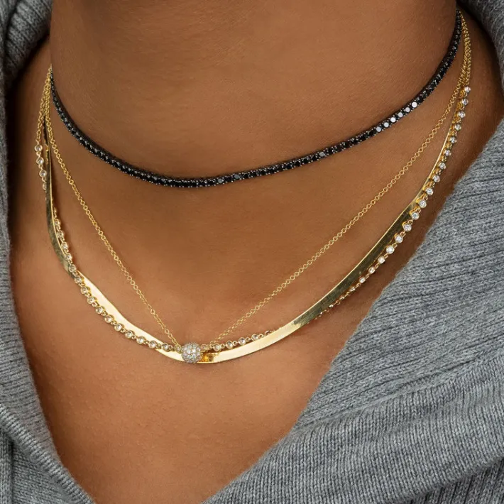 The Last Line Perfect Personalized Collar Tennis Necklace