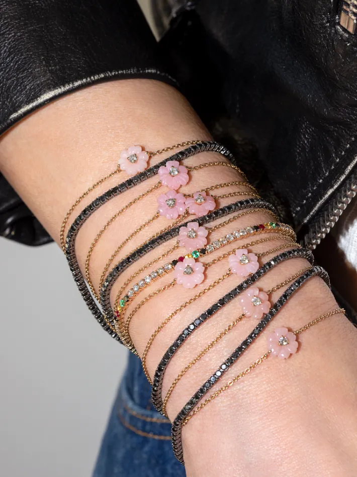 The Last Line PRE ORDER Hand Carved Flower Bracelet