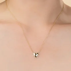 The Last Line PRE ORDER Petite Heart Twist Necklace