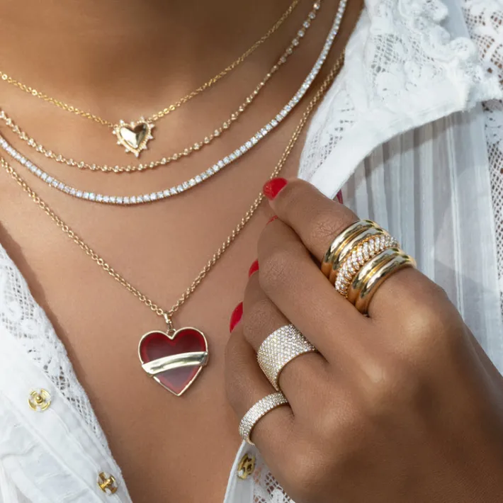 The Last Line PRE ORDER Petite Heart Twist Necklace