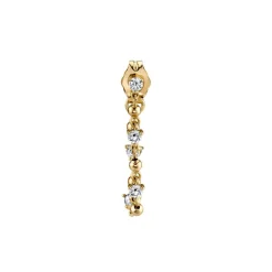 The Last Line PRE ORDER Stud and Sphere Chain Earring