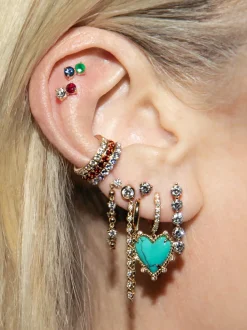 The Last Line PRE ORDER Stud and Sphere Chain Earring