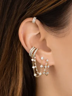 The Last Line PRE ORDER Stud and Sphere Chain Earring