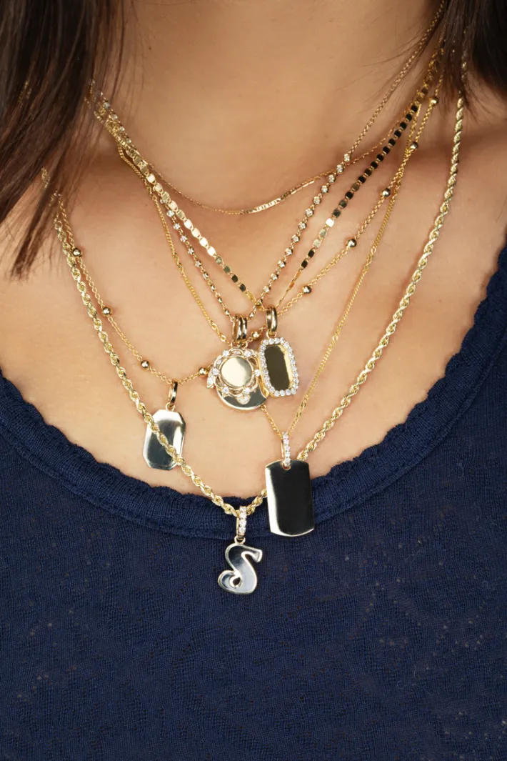 The Last Line Rectangle Pendant
