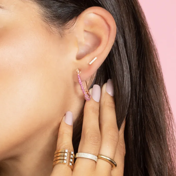 The Last Line Safety Pin Earring