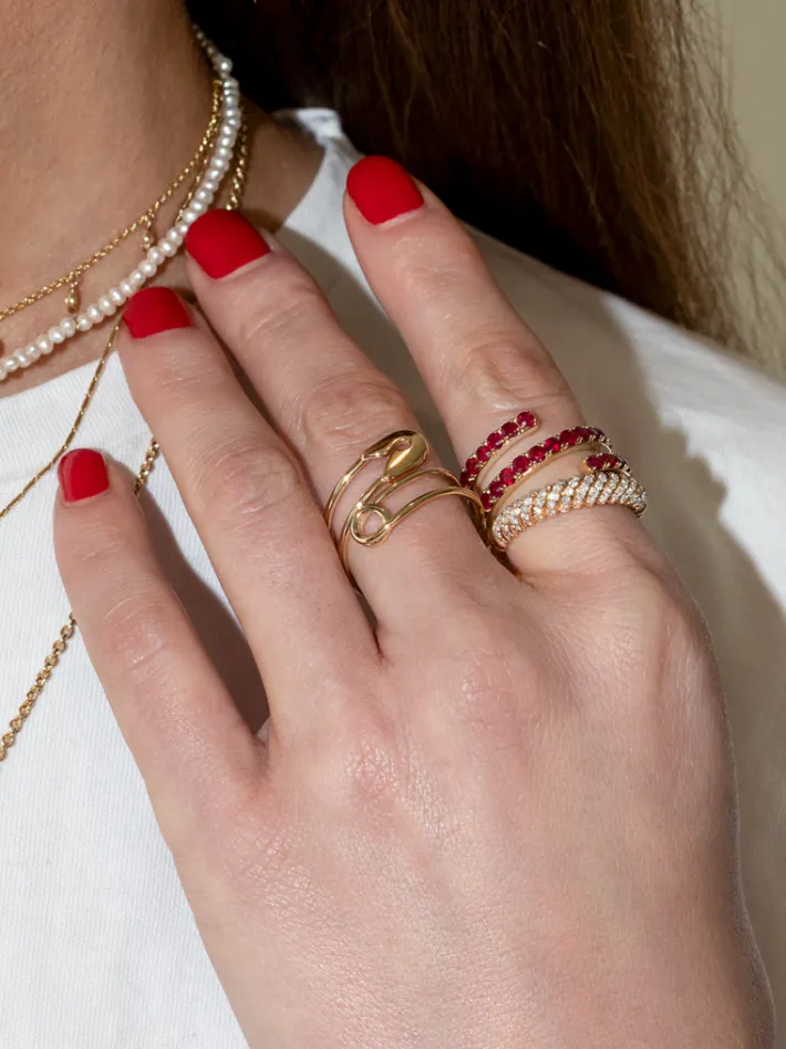 The Last Line Safety Pin Ring