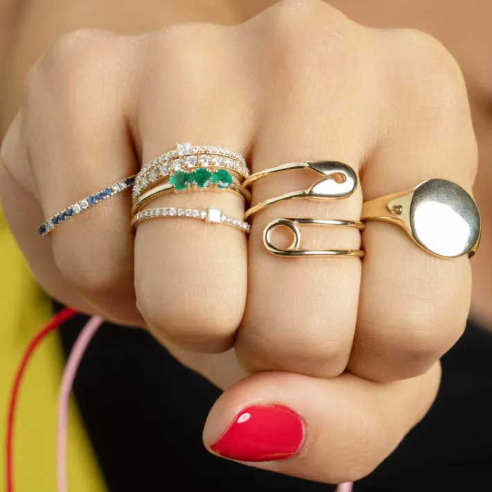 The Last Line Safety Pin Ring