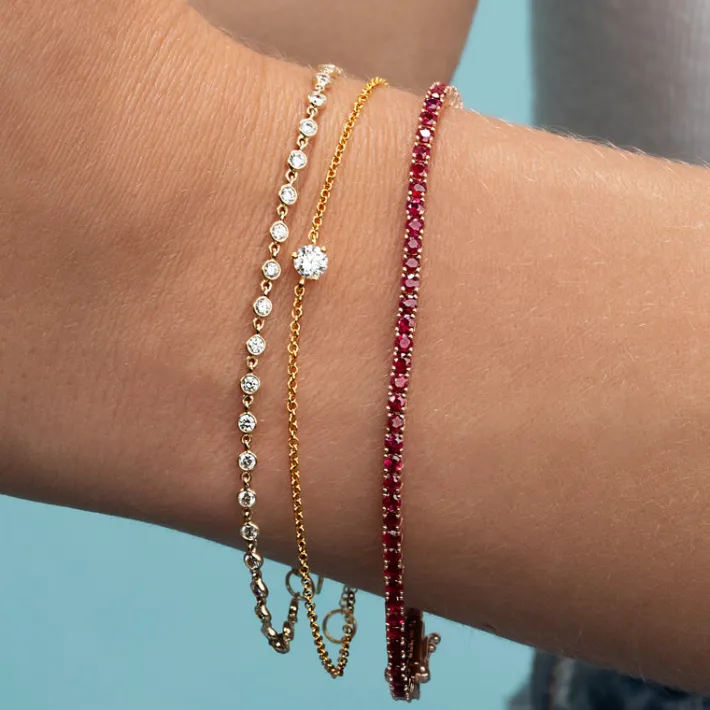 The Last Line Solitaire Chain Bracelet