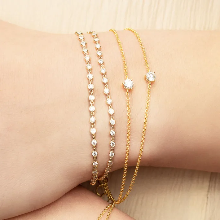 The Last Line Solitaire Chain Bracelet