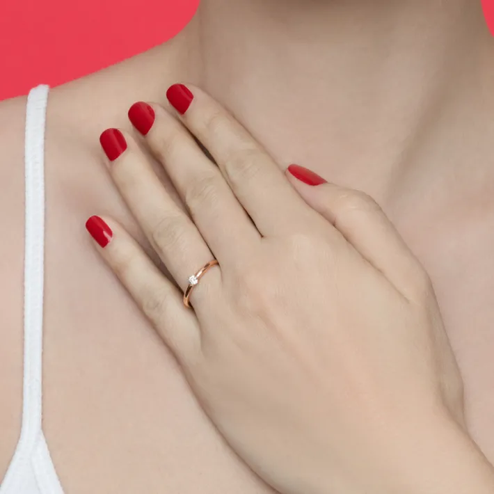 The Last Line Solitaire Ring