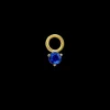 The Last Line Solitaire Stone Hoop Charm