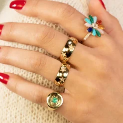 The Last Line Star Set Signet Ring
