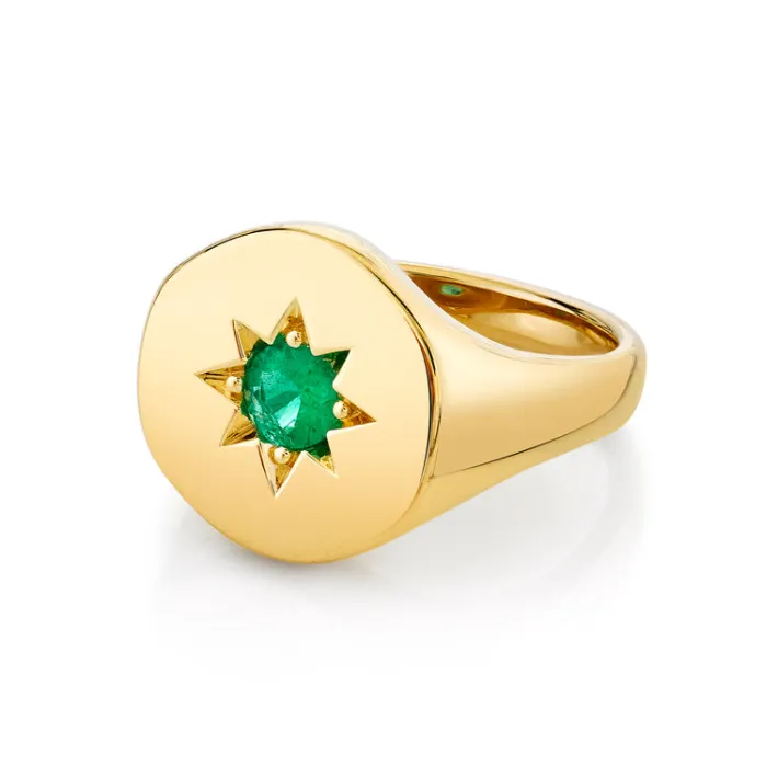 The Last Line Star Set Signet Ring