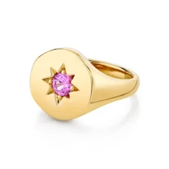 The Last Line Star Set Signet Ring