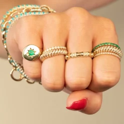 The Last Line Star Set Signet Ring