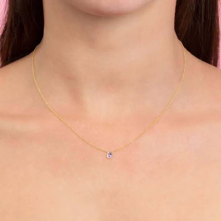 The Last Line Teardrop Necklace