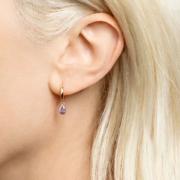 The Last Line Teardrop Slim Hoop