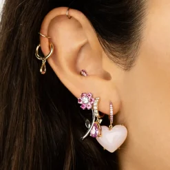 The Last Line Teddy Flower Earring