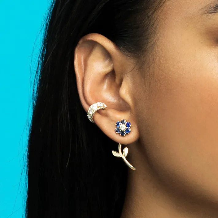 The Last Line Teddy Flower Earring