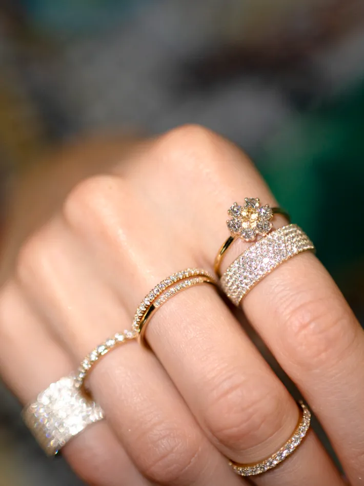 The Last Line Teddy Flower Ring