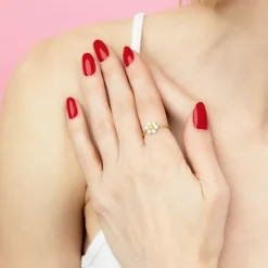 The Last Line Teddy Flower Ring
