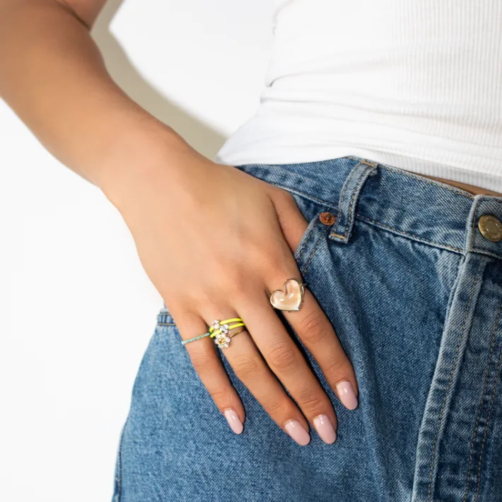 The Last Line Teddy Flower Ring