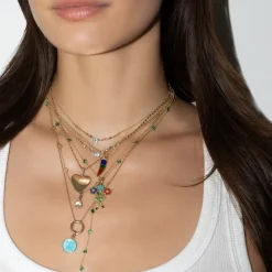 The Last Line Teddy Flower Station Necklace