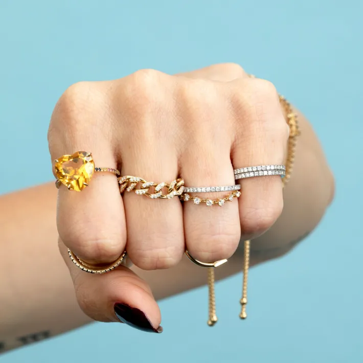 The Last Line Tennis Chain Ring