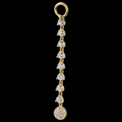 The Last Line Tennis Hoop Earring Charm