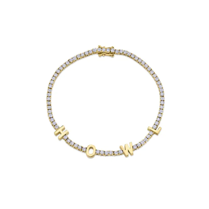 The Last Line The Perfect Personalized Tennis Bracelet