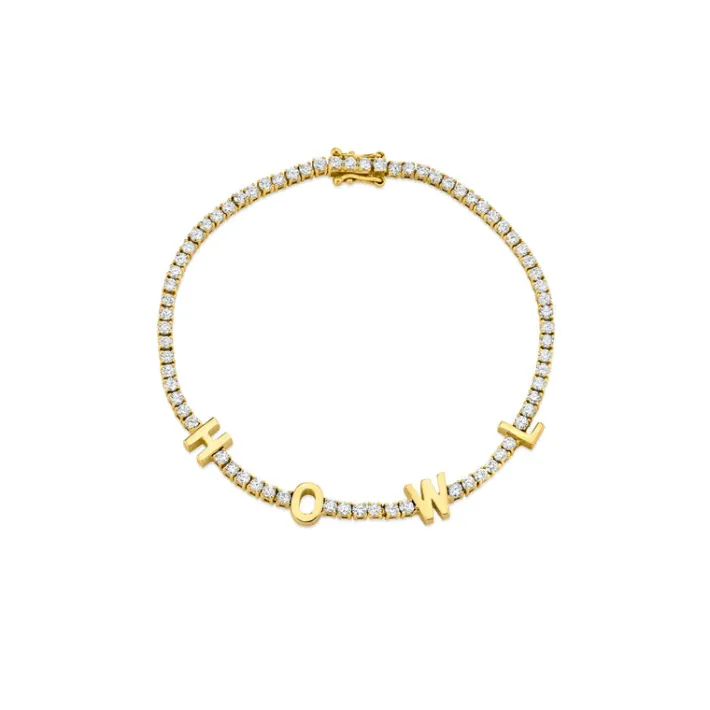 The Last Line The Perfect Personalized Tennis Bracelet